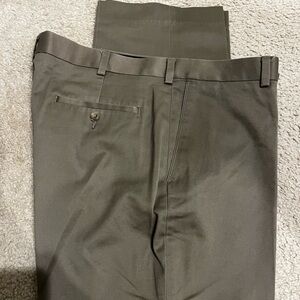 Men's Axist dark Tan Khaki Flst Front Pants
